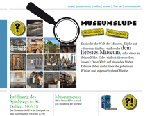Tablet Screenshot of museumslupe.ch